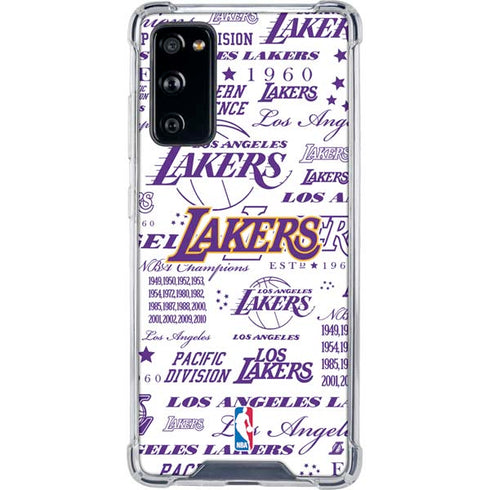 NBA LA Lakers Historic Blast Galaxy S20 FE Clear Case